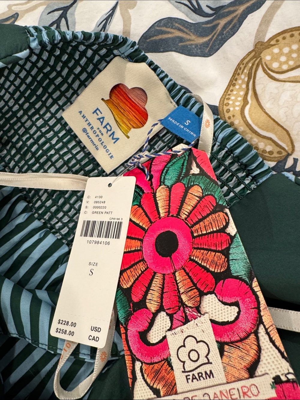Anthropologie x FARM Rio Embroidered Halter Dress - Picture 3 of 5